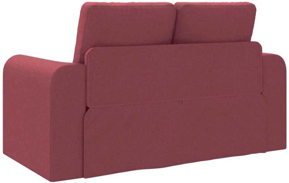 Sofa lova Vyno raudona 148 x 71 x 83 cm audinys