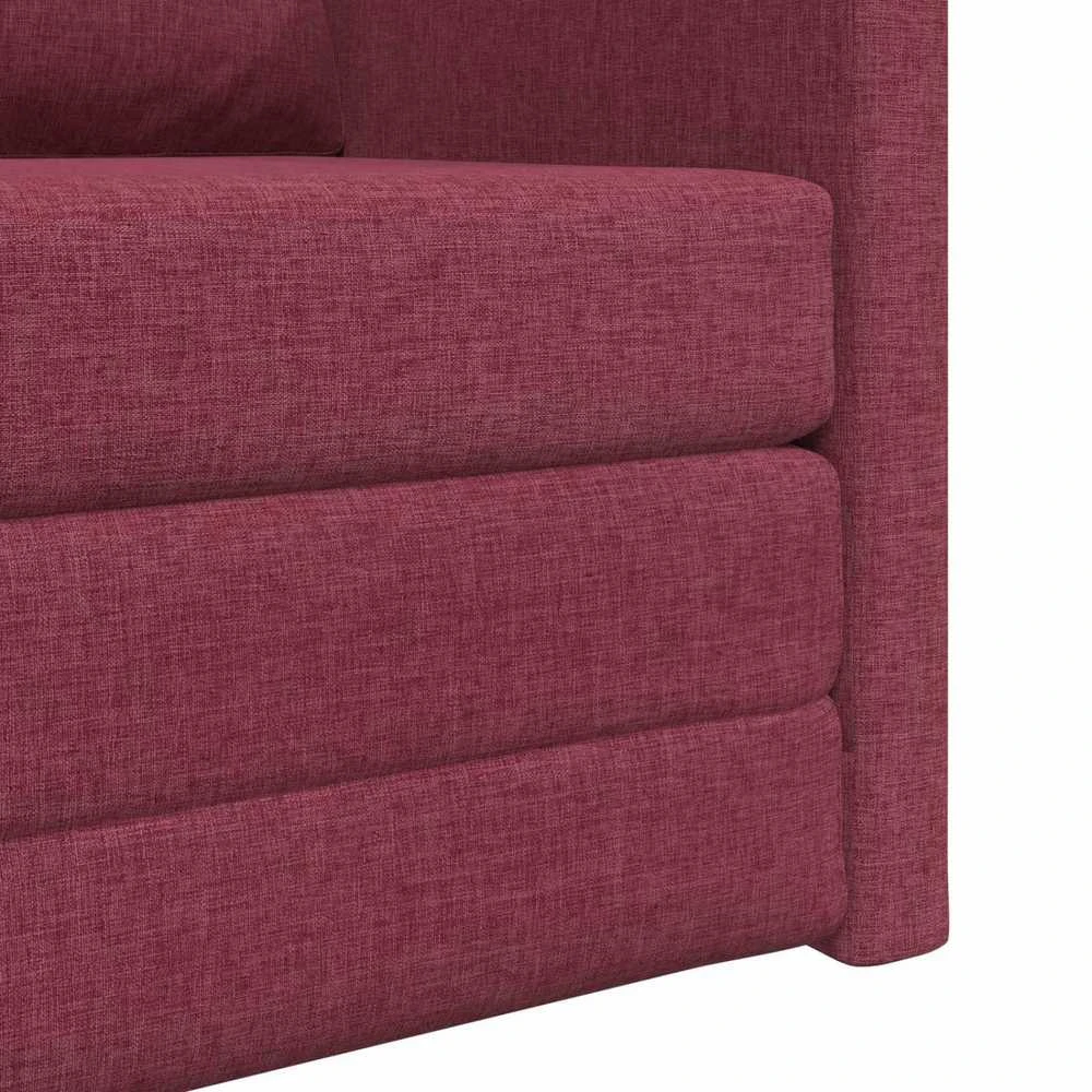 Sofa lova Vyno raudona 74 x 77 x 81 cm audinys