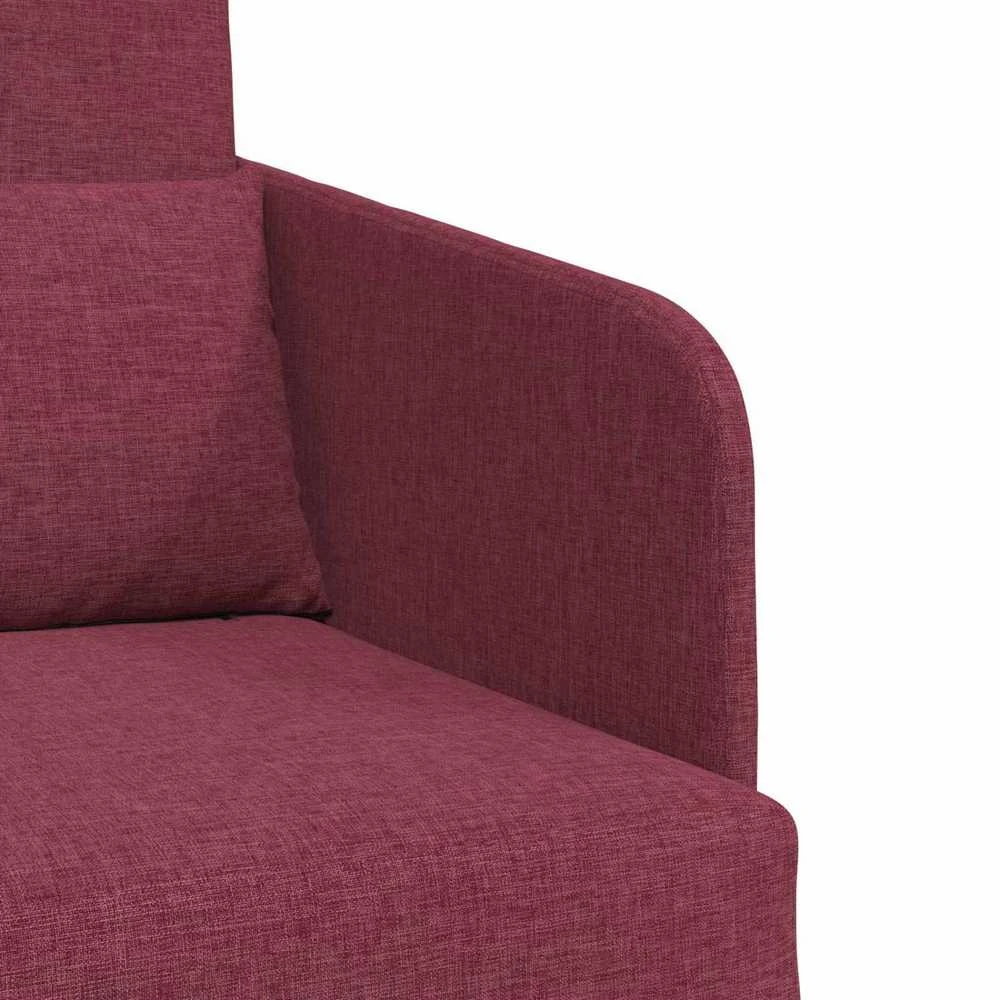 Sofa lova Vyno raudona 65 x 80 x 83 cm audinys