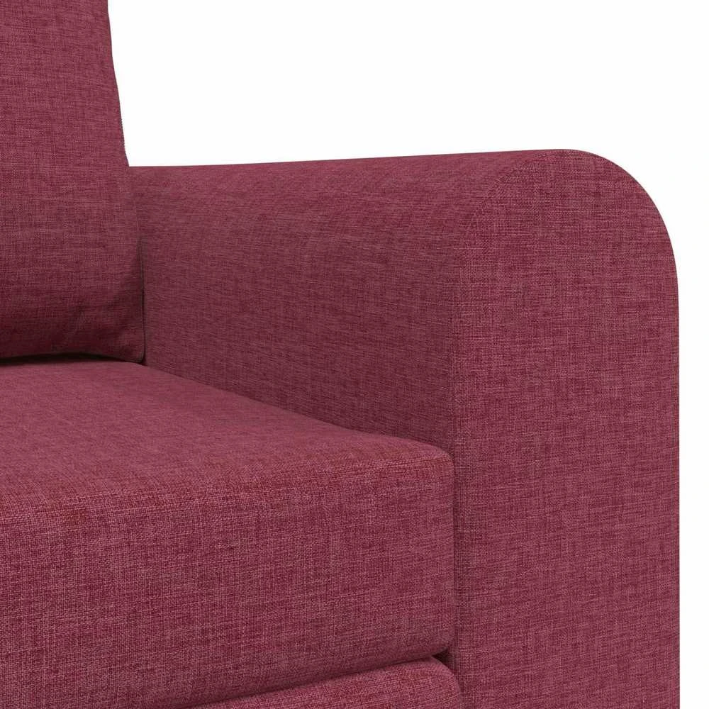 Sofa lova Vyno raudona 148 x 71 x 83 cm audinys