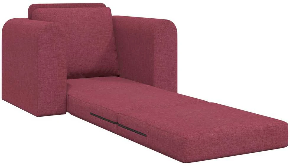 Sofa lova Vyno raudona 98 x 71 x 83 cm audinys