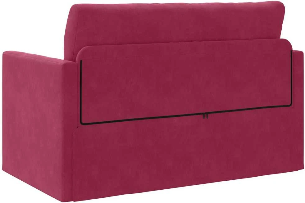 Sofa lova Vyno raudona 124 x 71 x 78 cm Aksomas