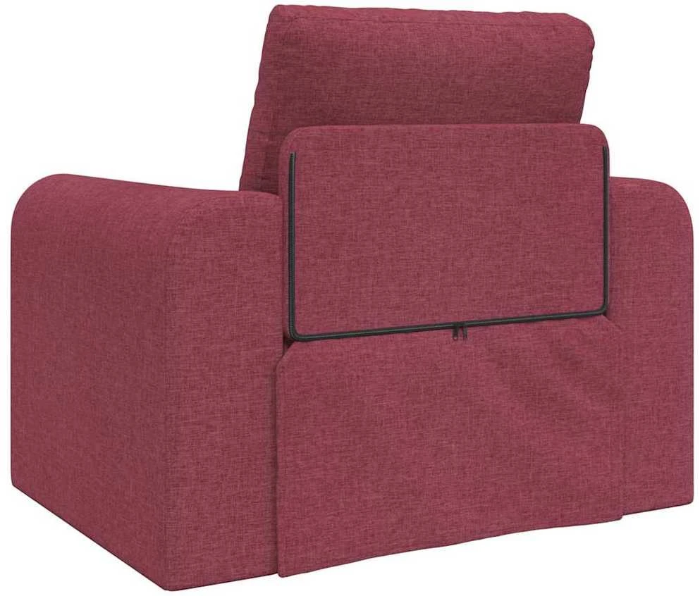 Sofa lova Vyno raudona 98 x 71 x 83 cm audinys