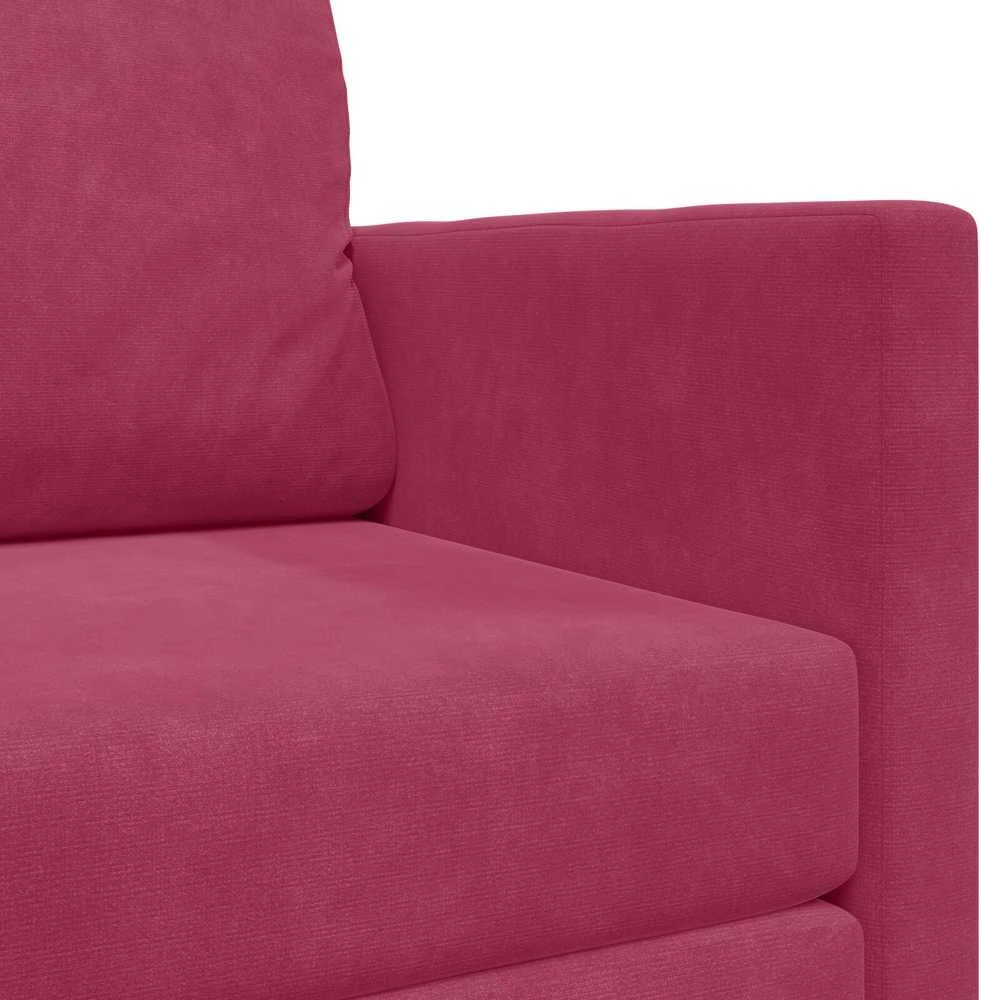 Sofa lova Vyno raudona 124 x 71 x 78 cm Aksomas