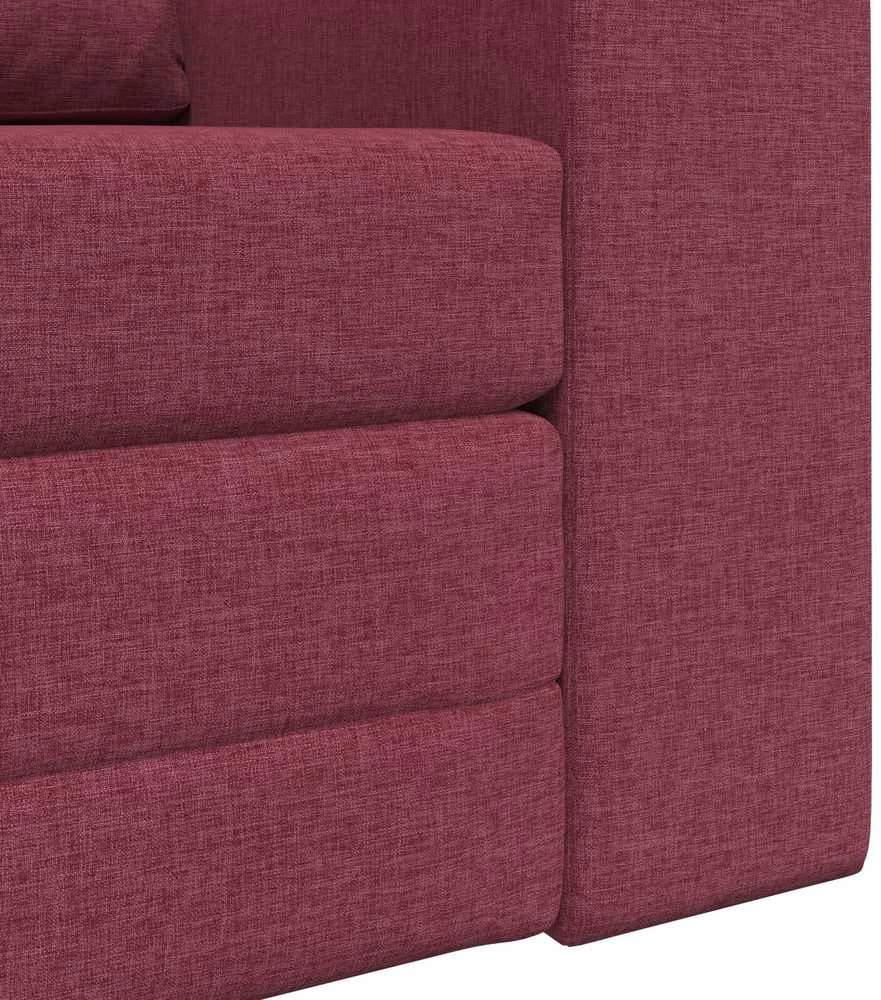 Sofa lova Vyno raudona 98 x 71 x 83 cm audinys