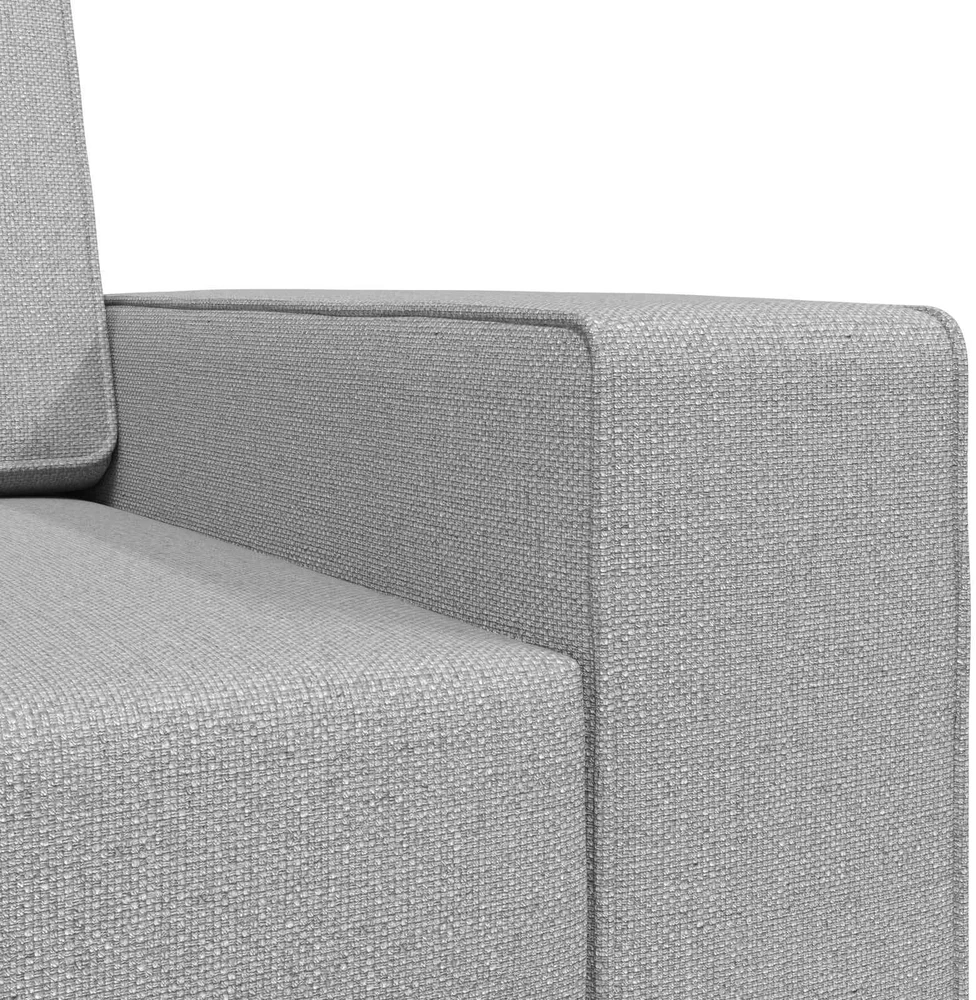 Sofa lova Debesų pilka 245 x 78 x 77 cm audinys