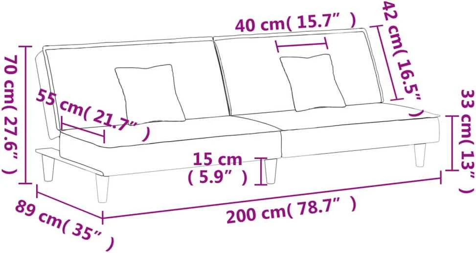 Sofa-lova, geltonos spalvos, aksomas