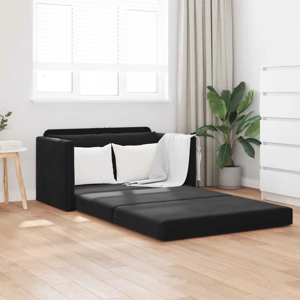 Sofa lova Juoda 124 x 71 x 78 cm Aksomas