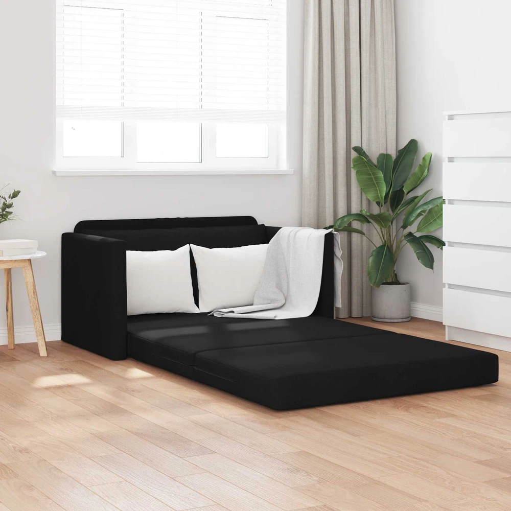 Sofa lova Juoda 124 x 71 x 78 cm audinys