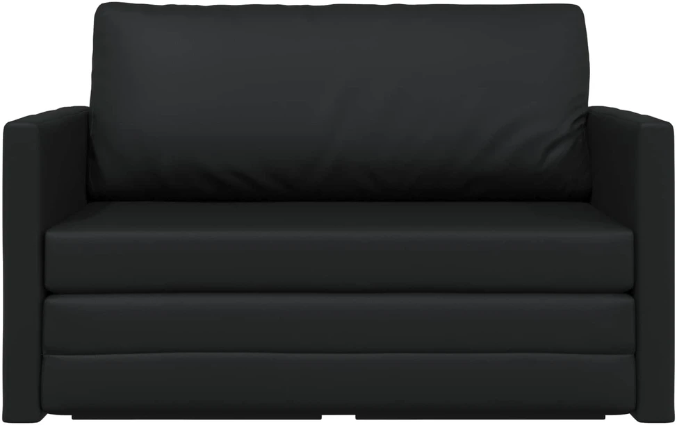 Sofa lova Juoda 124 x 71 x 78 cm Dirbtinė Oda
