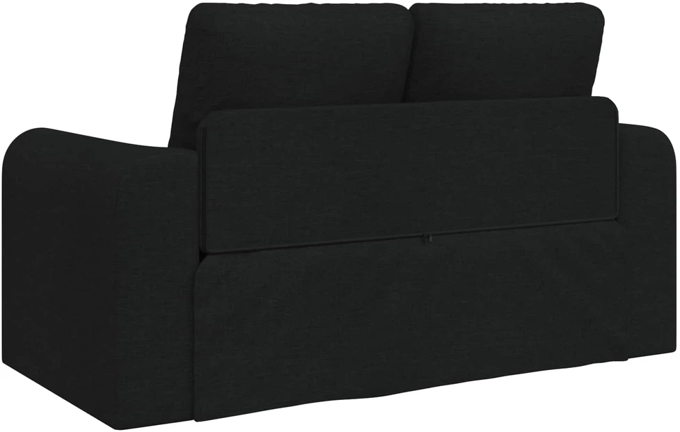 Sofa lova Juoda 148 x 71 x 83 cm audinys