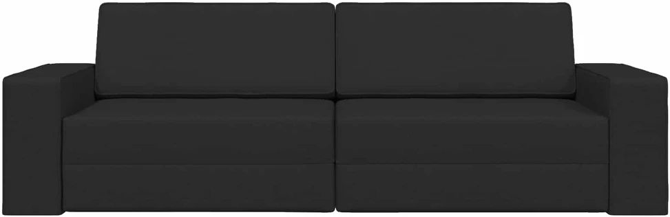 Sofa lova Juoda 245 x 78 x 77 cm audinys