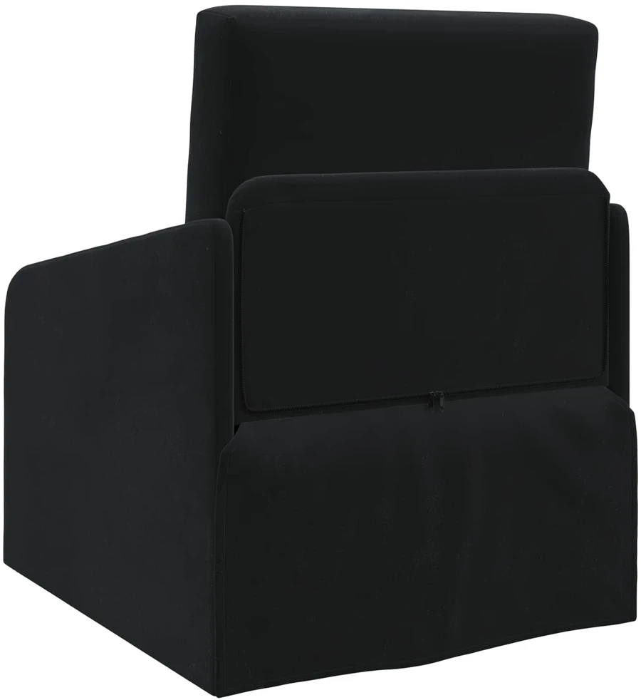 Sofa lova Juoda 65 x 80 x 83 cm Aksomas