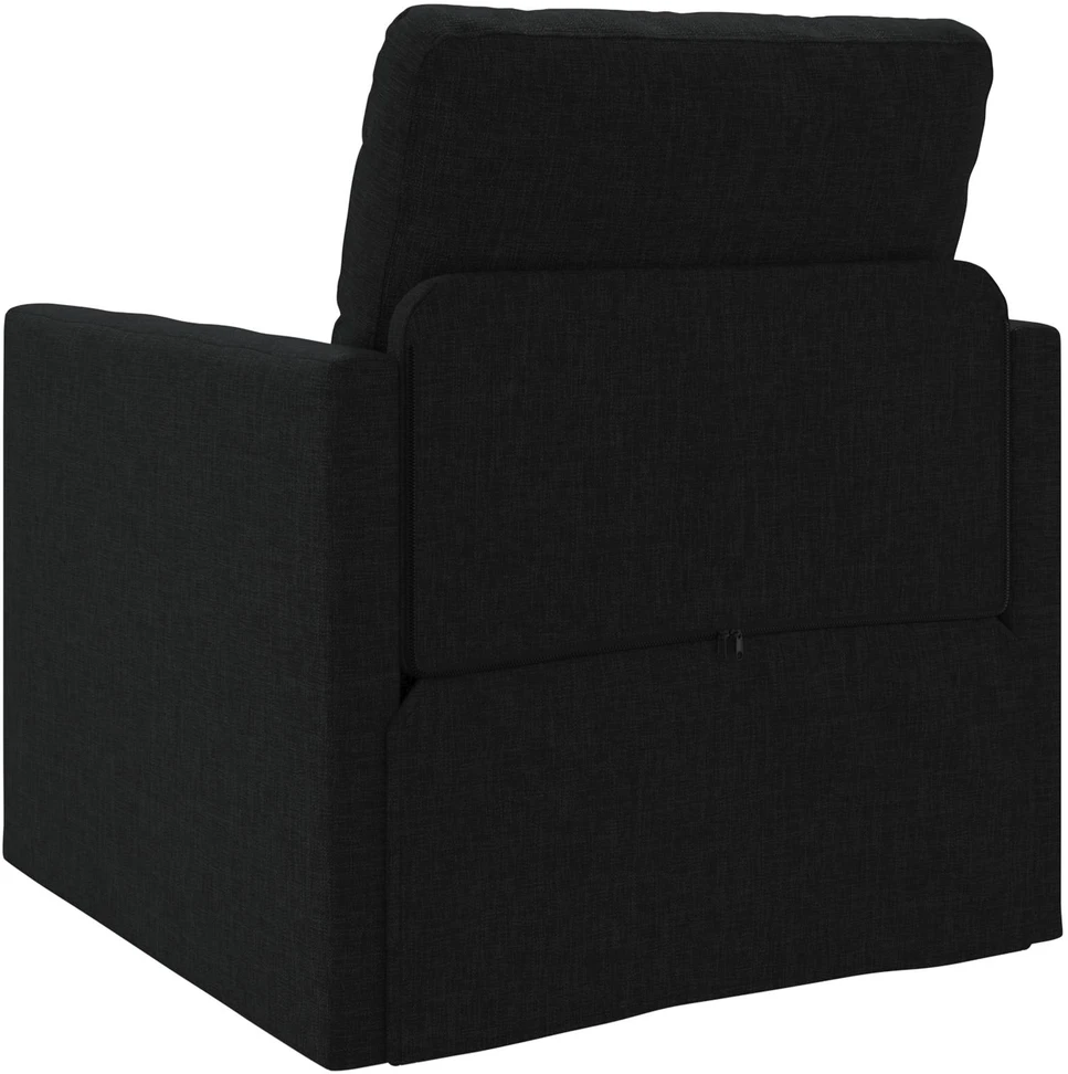 Sofa lova Juoda 74 x 77 x 81 cm audinys