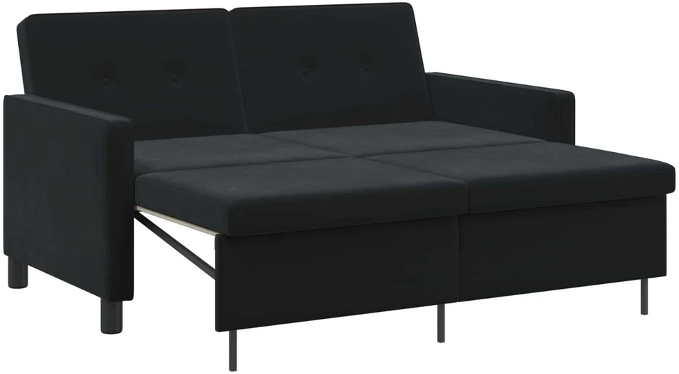 Sofa lova Juoda Audinys