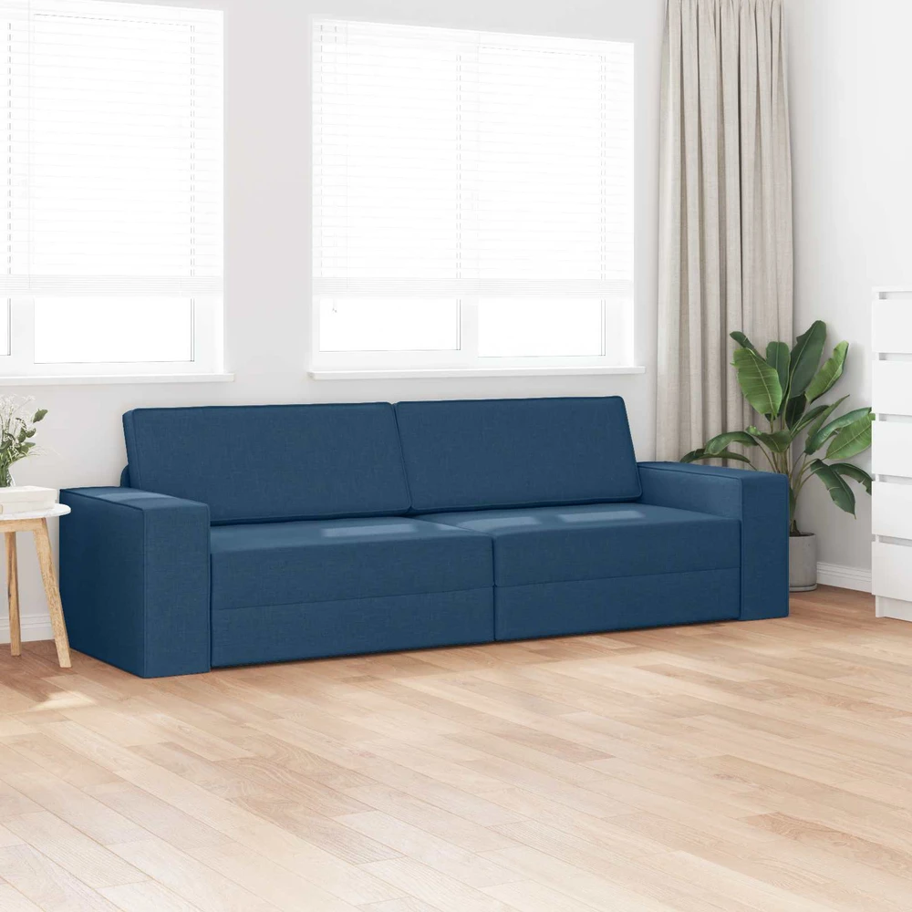 Sofa lova Jūrinė mėlyna 245 x 78 x 77 cm audinys