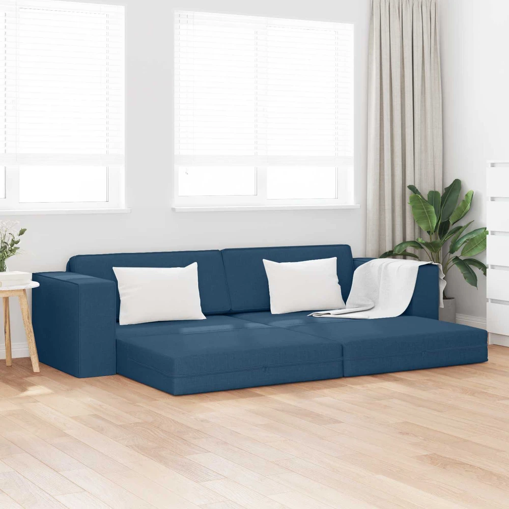 Sofa lova Jūrinė mėlyna 245 x 78 x 77 cm audinys
