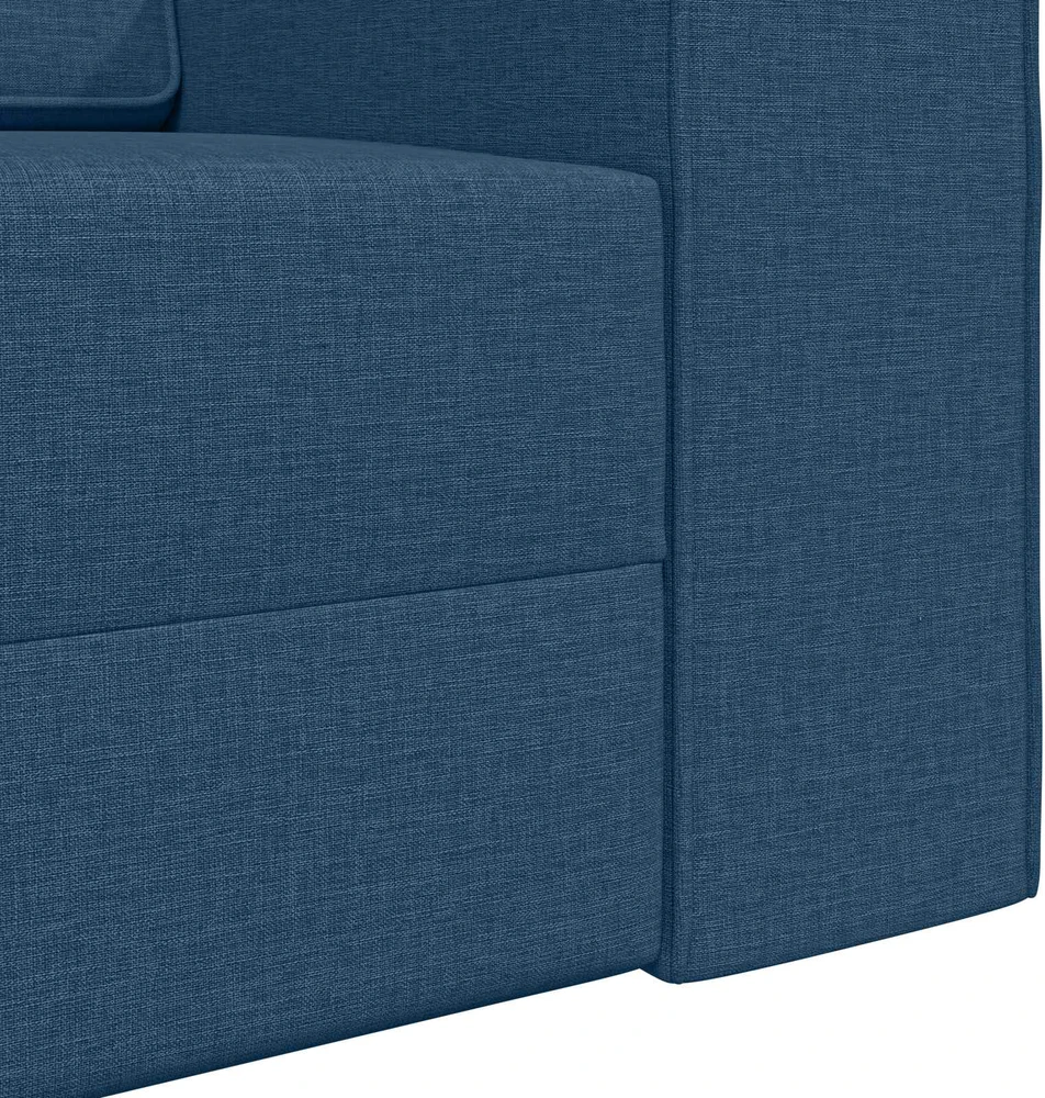 Sofa lova Jūrinė mėlyna 245 x 78 x 77 cm audinys