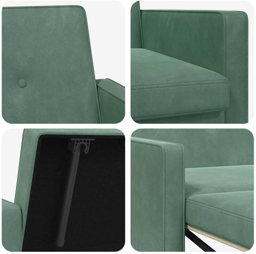 Sofa lova Jūrinė žalia Audinys