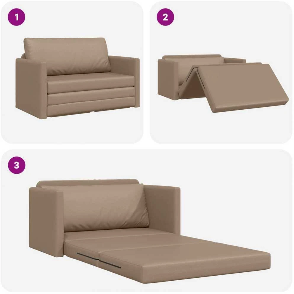 Sofa lova Kapučino 124 x 71 x 78 cm Dirbtinė Oda