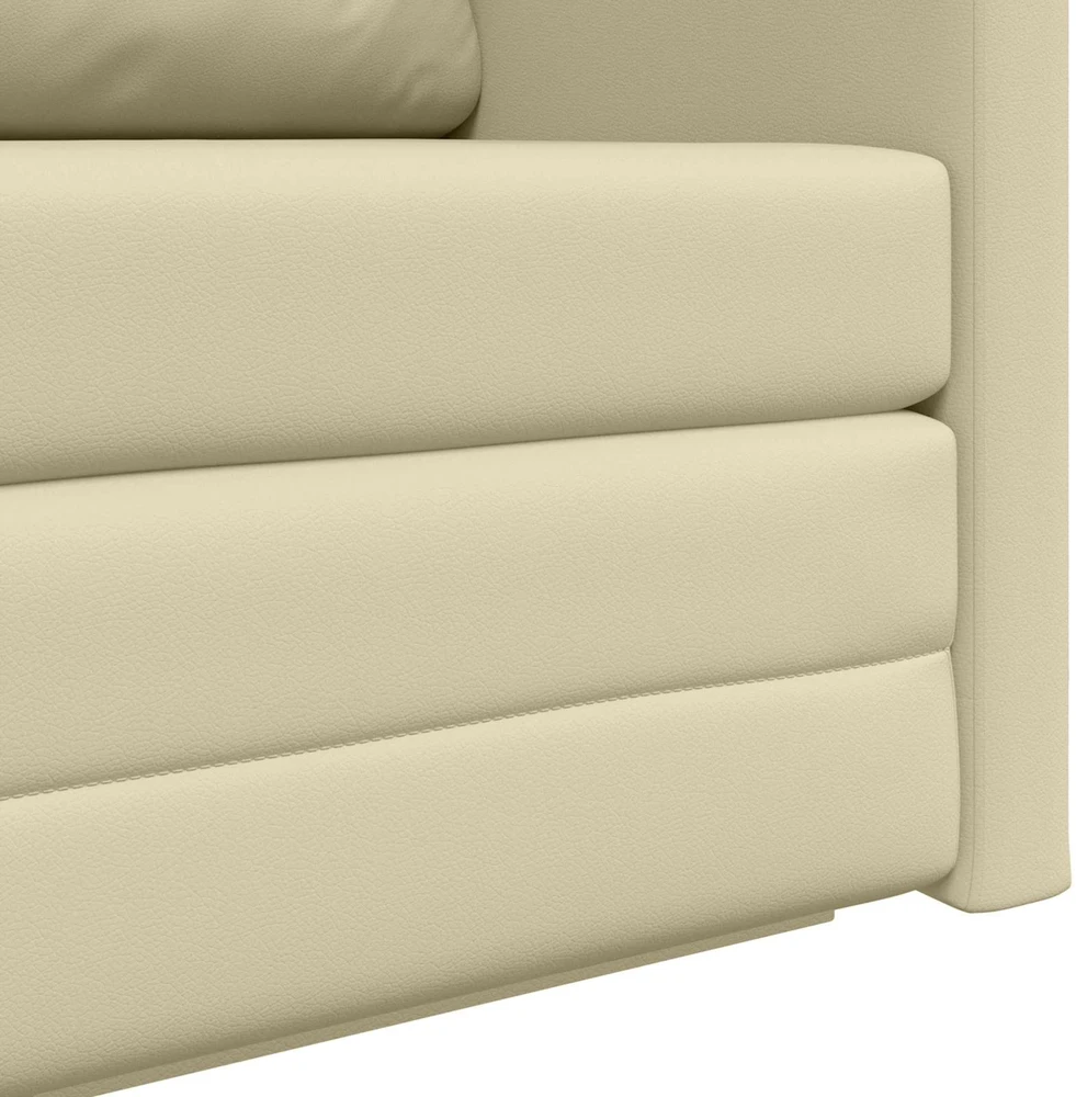 Sofa lova Kreminė 124 x 71 x 78 cm Dirbtinė Oda