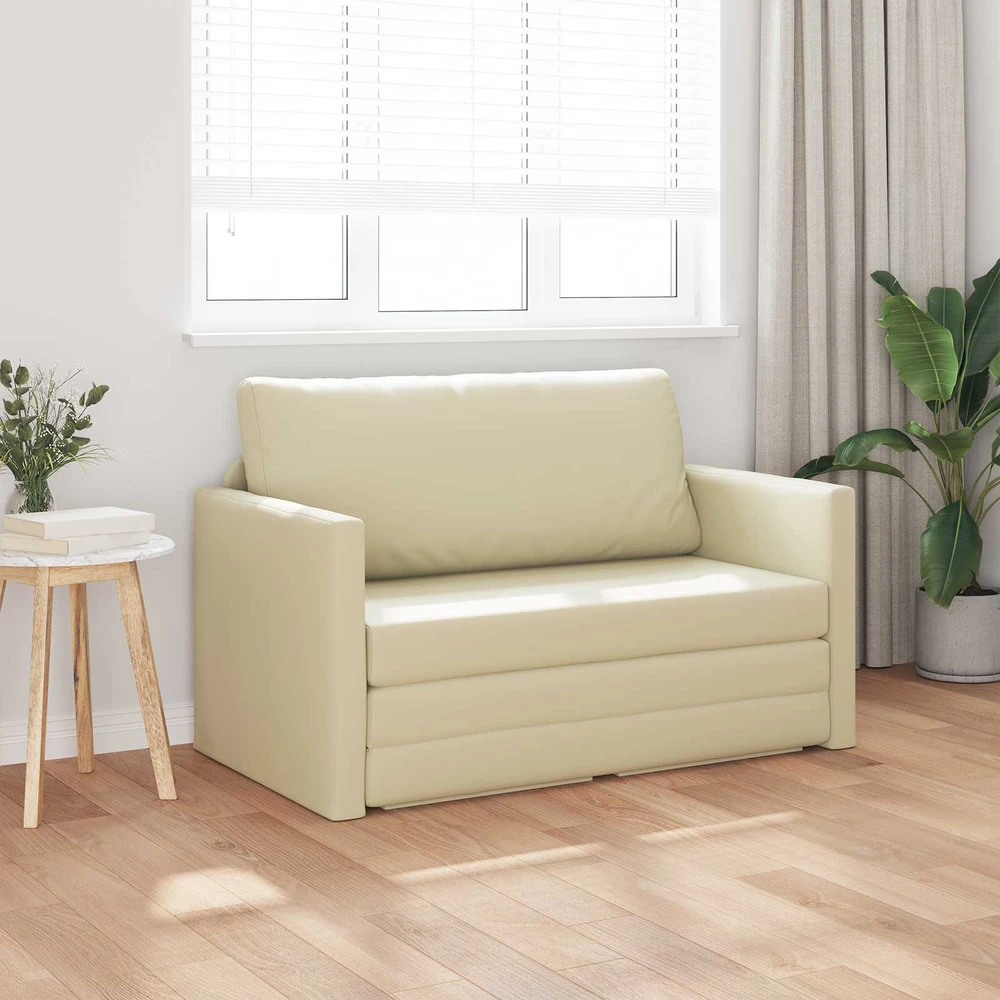 Sofa lova Kreminė 124 x 71 x 78 cm Dirbtinė Oda