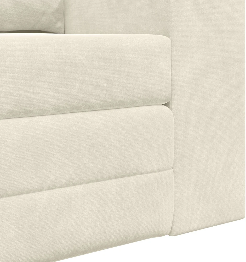 Sofa lova Kreminė 148 x 71 x 83 cm Aksomas