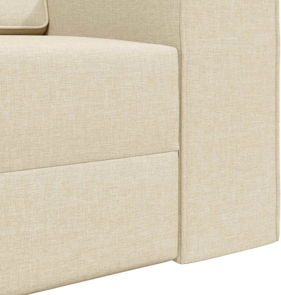 Sofa lova Kreminė 245 x 78 x 77 cm audinys