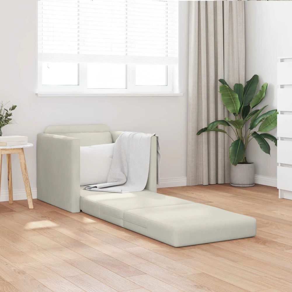 Sofa lova Kreminė 74 x 77 x 81 cm Aksomas
