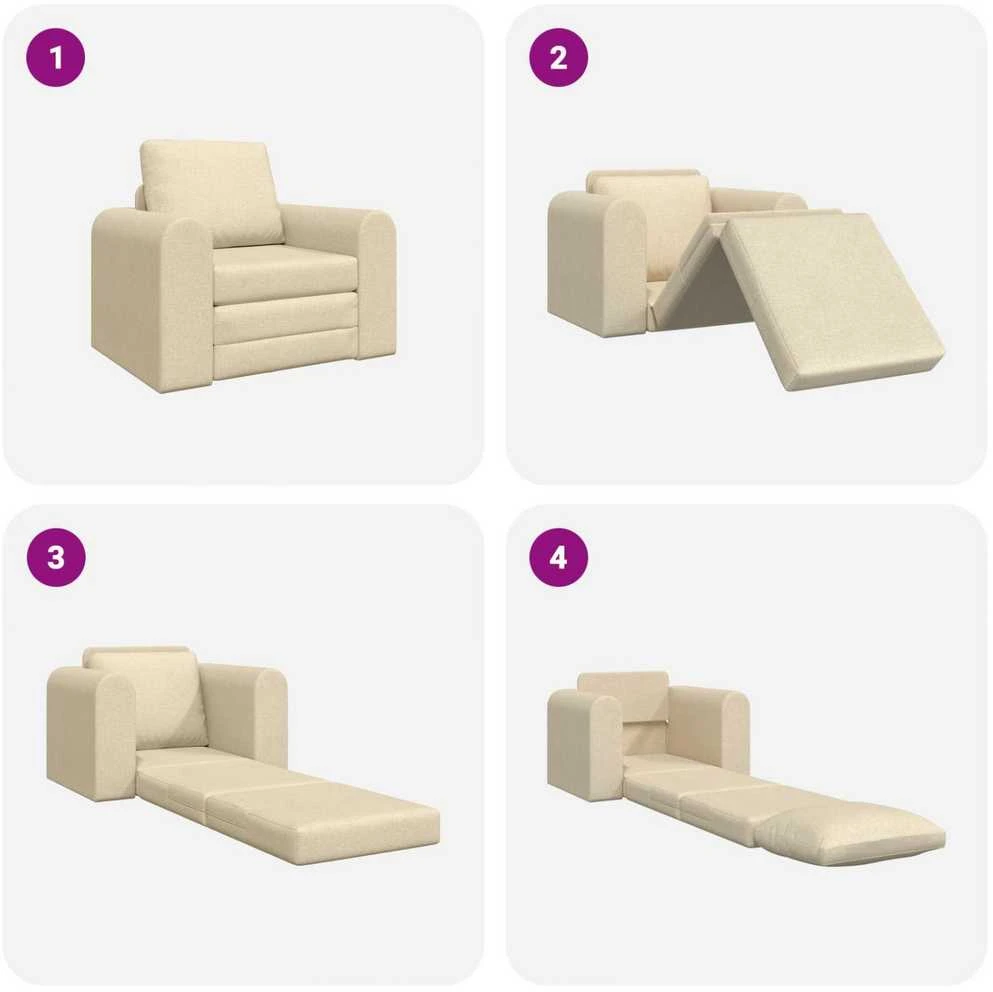 Sofa lova Kreminė 98 x 71 x 83 cm audinys