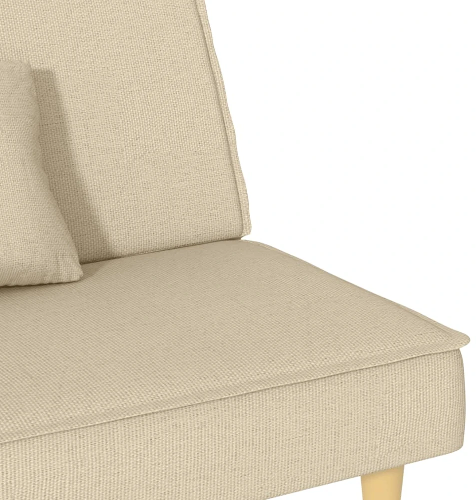 Sofa-lova, kreminės spalvos, audinys
