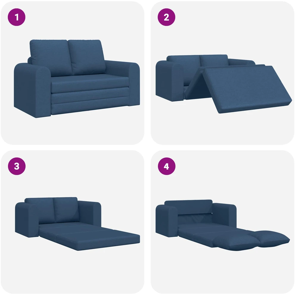 Sofa lova Mėlyna 148 x 71 x 83 cm audinys