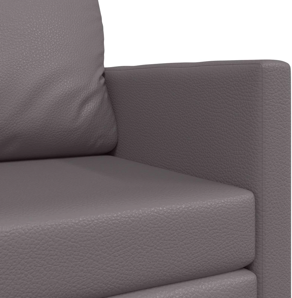 Sofa lova Pilka 124 x 71 x 78 cm Dirbtinė Oda