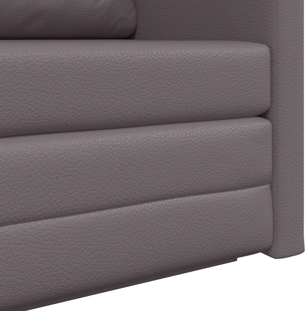 Sofa lova Pilka 124 x 71 x 78 cm Dirbtinė Oda