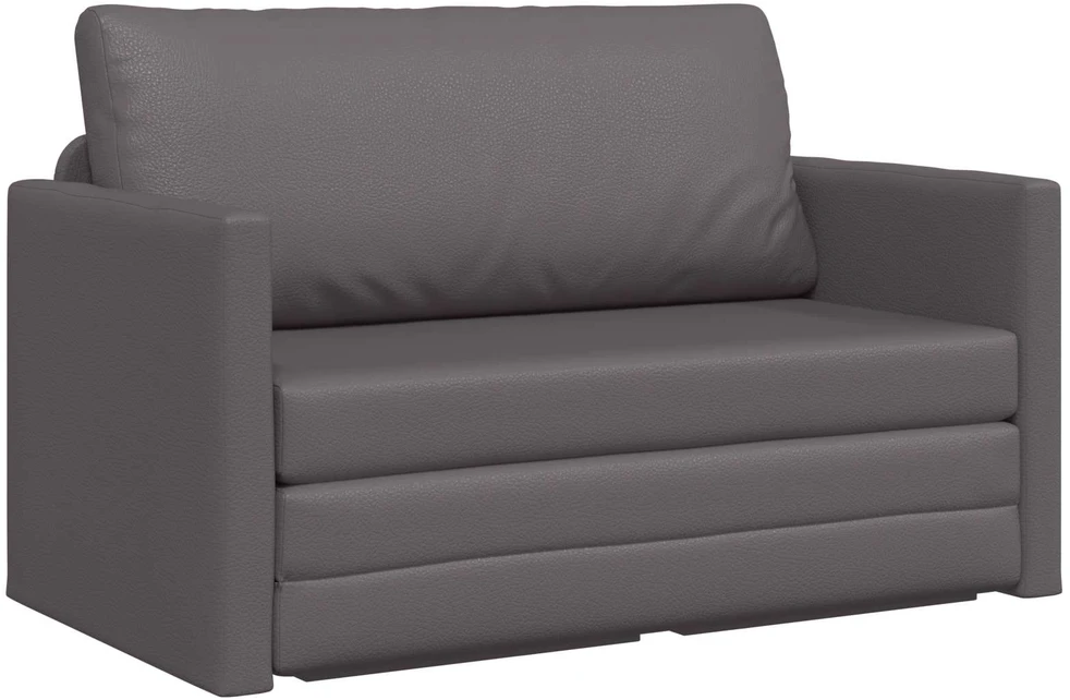 Sofa lova Pilka 124 x 71 x 78 cm Dirbtinė Oda