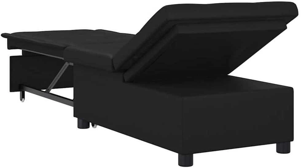 Ištraukiama sofa-lova Juodas 194 x 67 x 82 cm Mikropluoštas