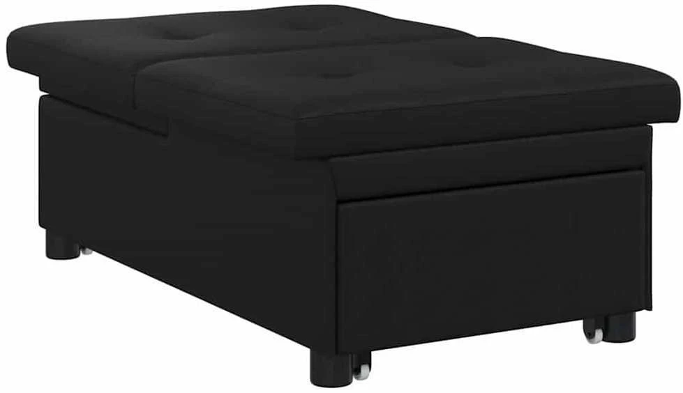 Ištraukiama sofa-lova Juodas 194 x 67 x 82 cm Mikropluoštas