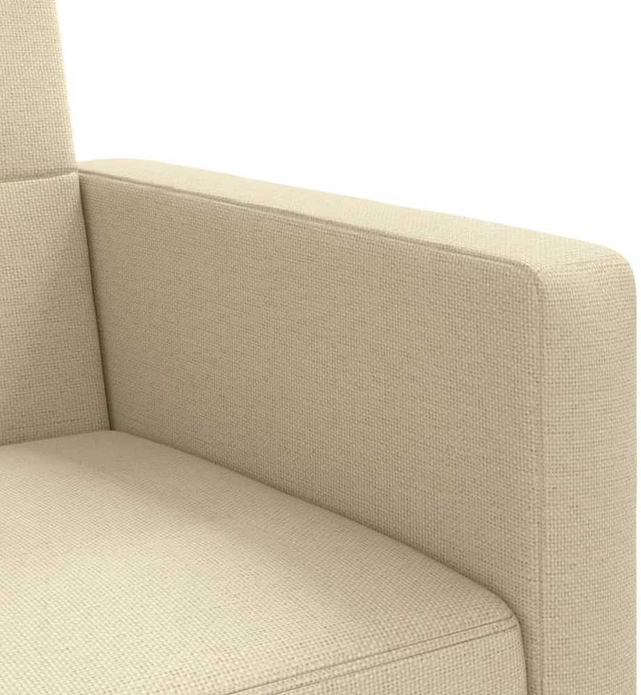 Sofa-lova su pagalvėlėmis, kreminės spalvos, audinys