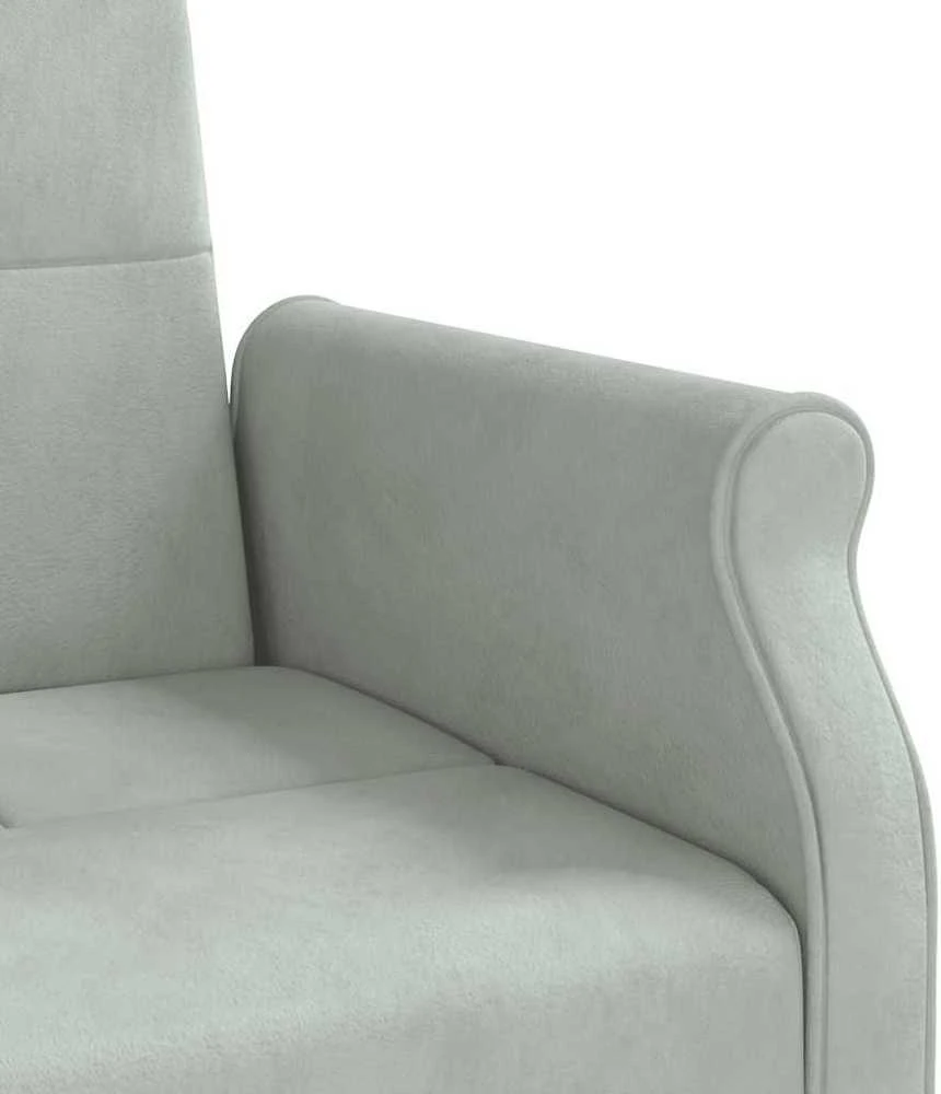 Sofa-lova su pagalvėlėmis, šviesiai pilkos spalvos, aksomas