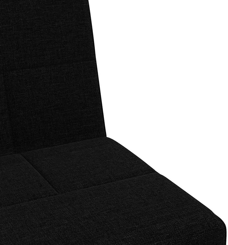 Sofa-lova su puodelių laikikliais, juodos spalvos, audinys