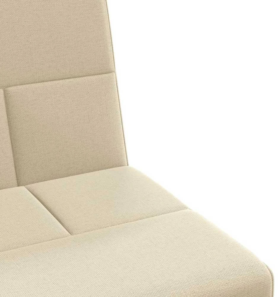 Sofa-lova su puodelių laikikliais, kreminės spalvos, audinys