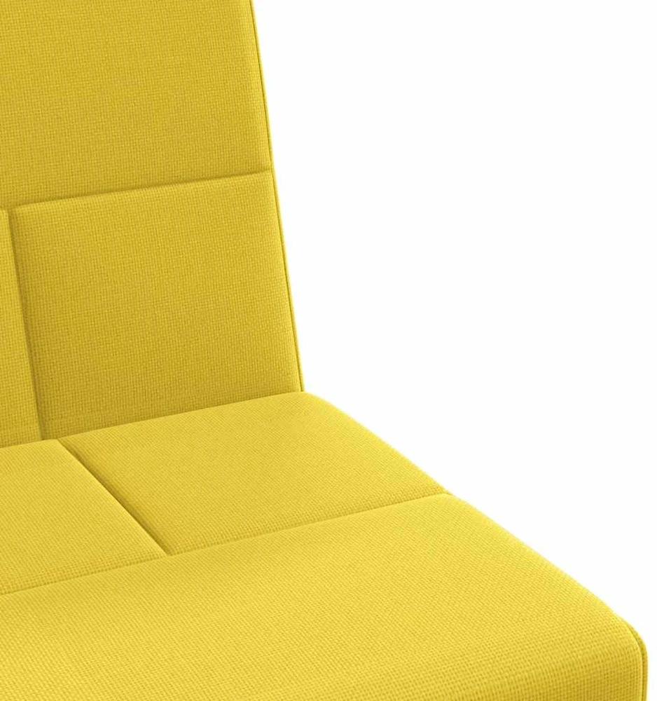 Sofa-lova su puodelių laikikliais, šviesiai geltona, audinys
