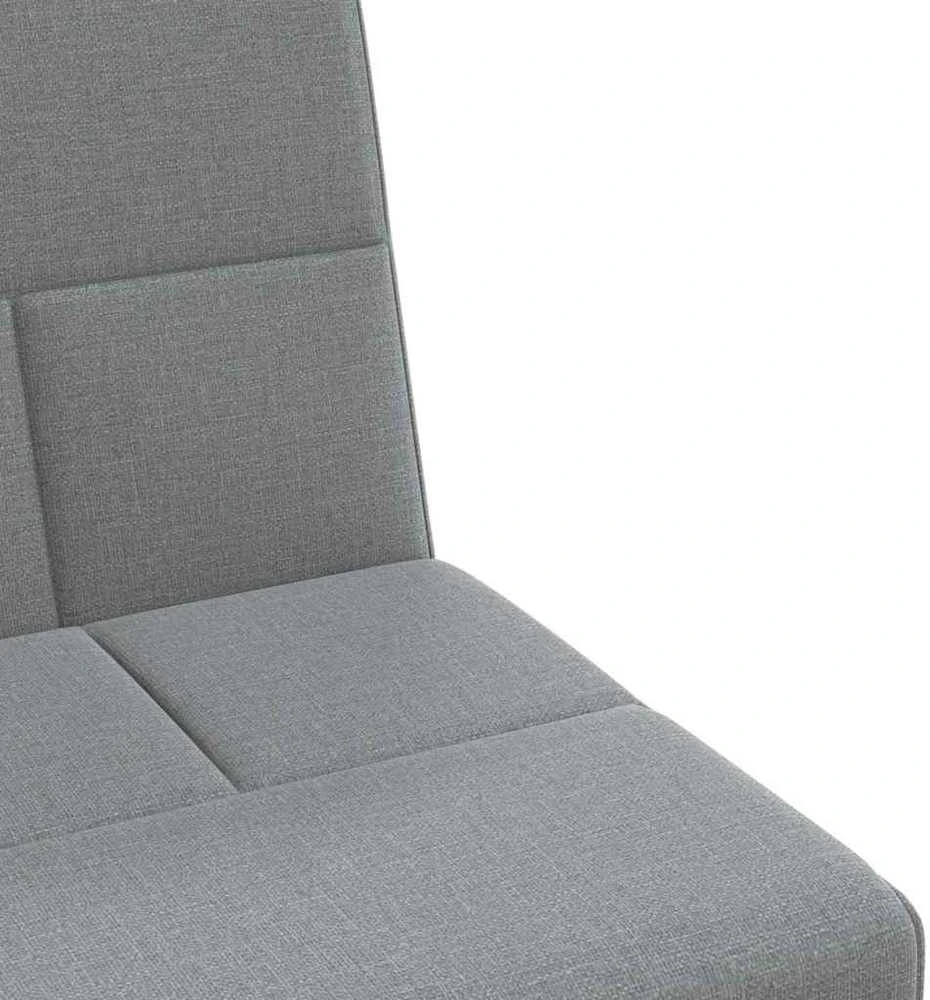 Sofa-lova su puodelių laikikliais, šviesiai pilka, audinys