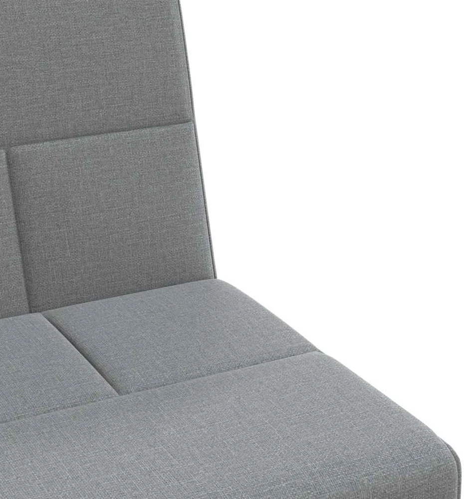 Sofa-lova su puodelių laikikliais, šviesiai pilka, audinys