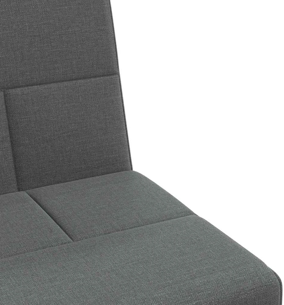 Sofa-lova su puodelių laikikliais, tamsiai pilka, audinys