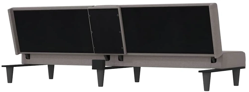 Sofa-lova su puodelių laikikliais, taupe spalvos, audinys