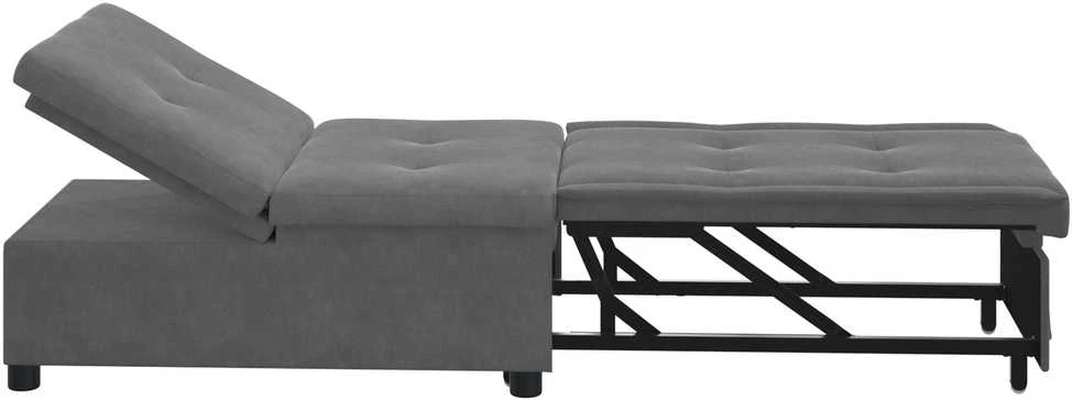 Ištraukiama sofa-lova Tamsiai pilka 194 x 67 x 82 cm