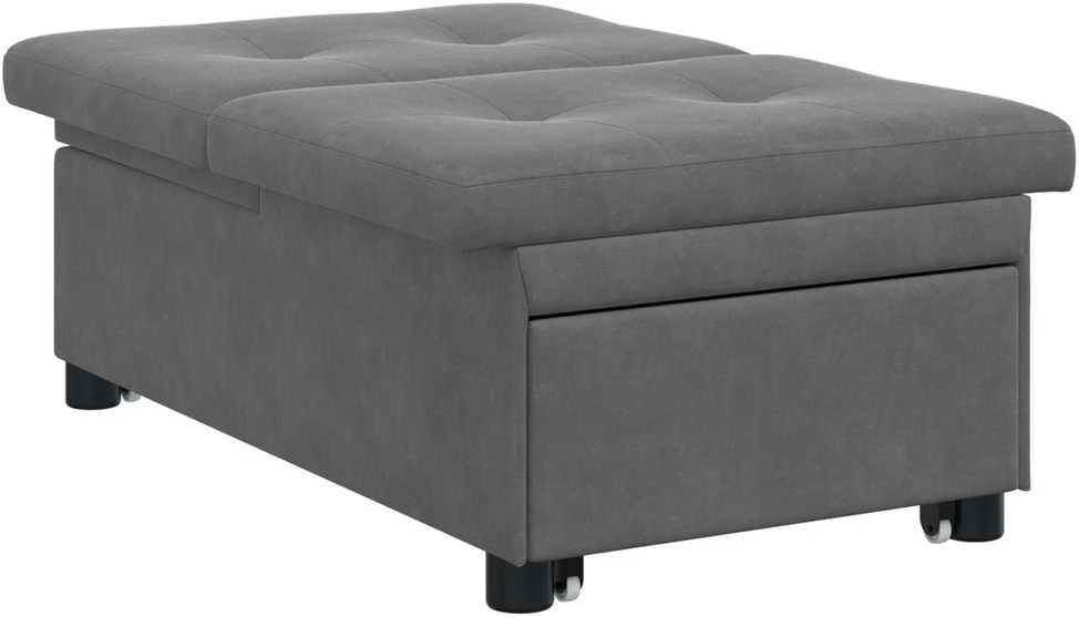 Ištraukiama sofa-lova Tamsiai pilka 194 x 67 x 82 cm