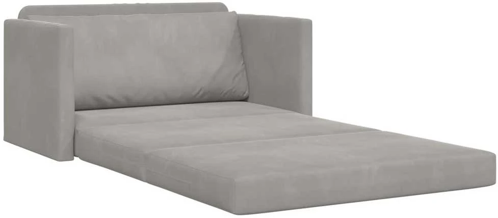 Sofa lova Šviesiai pilka 124 x 71 x 78 cm Aksomas