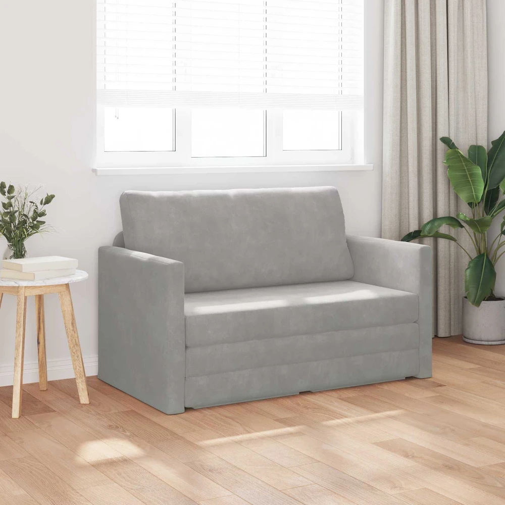 Sofa lova Šviesiai pilka 124 x 71 x 78 cm Aksomas